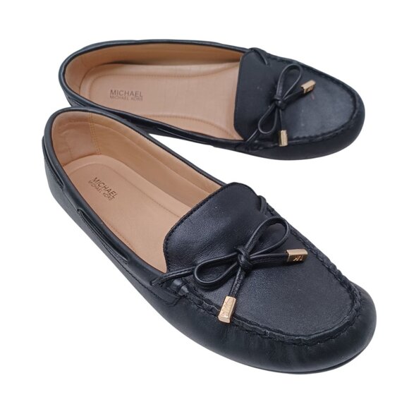 MICHAEL Michael Kors Black Leather Loafers - Picture 16 of 16